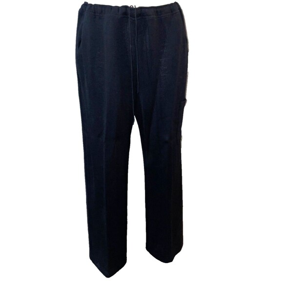St. John Women’s Santana Knit Pull-On Straight Leg Cargo Pants size M High Waist